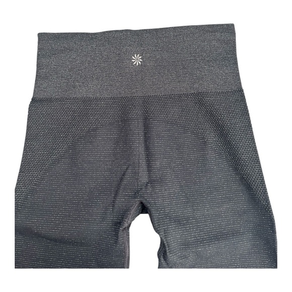 Athleta grey and silver seamless glimmer sparkle leggings - Picture 9 of 10